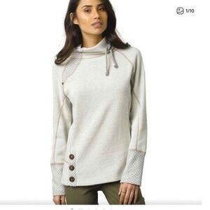 prAna Lucia Recycled Wool Cowl Neck Sweater –‎ Size M